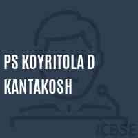 Ps Koyritola D Kantakosh Primary School Logo