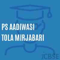 Ps Aadiwasi Tola Mirjabari Primary School Logo