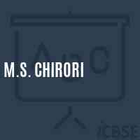 M.S. Chirori Middle School Logo