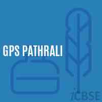 Gps Pathrali Primary School Logo