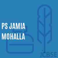 Ps Jamia Mohalla Primary School Logo
