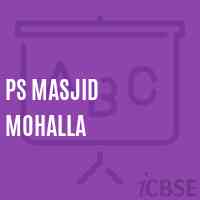 Ps Masjid Mohalla Primary School Logo