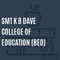 Smt K B Dave College of Education (Bed) Logo