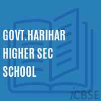 Govt.Harihar Higher Sec School Logo