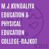 M.J.Kundaliya Education & Physical Education College-Rajkot Logo