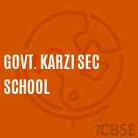 Govt. Karzi Sec School Logo