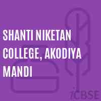 Shanti Niketan College, Akodiya Mandi Logo