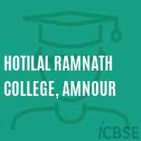 Hotilal Ramnath College, Amnour Logo
