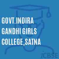 Govt.Indira Gandhi Girls College,Satna Logo
