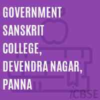 Government Sanskrit College, Devendra Nagar, Panna Logo