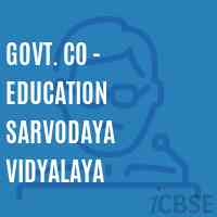 Govt. Co - Education Sarvodaya Vidyalaya School Logo