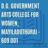 D.G. Government Arts College for Women, Mayiladuthurai - 609 001 Logo