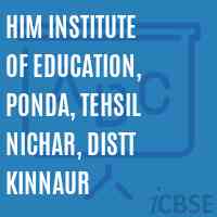 Him Institute of Education, Ponda, Tehsil Nichar, Distt Kinnaur Logo