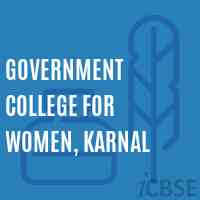 Government College for Women, Karnal Logo