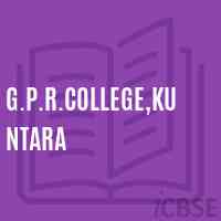 G.P.R.College,Kuntara Logo