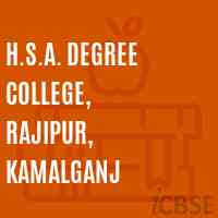 H.S.A. Degree College, Rajipur, Kamalganj Logo