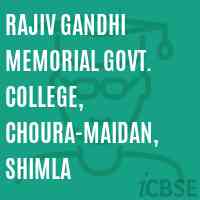 Rajiv Gandhi Memorial Govt. College, Choura-Maidan, Shimla Logo