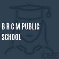 B R C M Public School Logo
