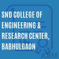 Snd College of Engineering & Research Center, Babhulgaon Logo