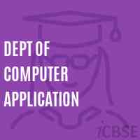 Dept of Computer Application College Logo