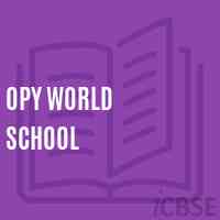 Opy World School Logo