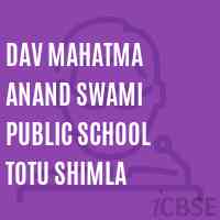 Dav Mahatma Anand Swami Public School Totu Shimla Logo