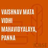 Vaishnav Mata Vidhi Mahavidyalaya, Panna College Logo