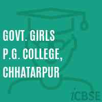 Govt. Girls P.G. College, Chhatarpur Logo