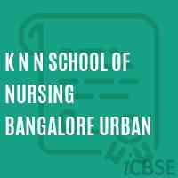K N N School of Nursing Bangalore Urban Logo