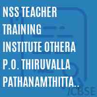 Nss Teacher Training Institute Othera P.O. Thiruvalla Pathanamthitta Pathanamthitta Logo