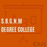 S.B.G.N.M Degree College Logo