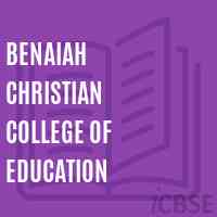 Benaiah Christian College of Education Logo