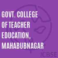Govt. College of Teacher Education, Mahabubnagar Logo