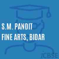 S.M. Pandit Fine Arts, Bidar College Logo