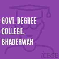 Govt. Degree College, Bhaderwah Logo