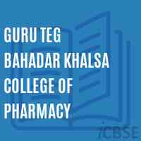 Guru Teg Bahadar Khalsa College of Pharmacy Logo