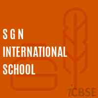 S G N International School Logo