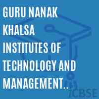 Guru Nanak Khalsa Institutes of Technology and Management Technical Campus, Yamuna Nagar Logo