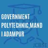 Government Polytechnic,Mandi Adampur College Logo