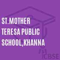 St.Mother Teresa Public School,Khanna Logo
