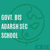 Govt. BIS Adarsh Sec School Logo