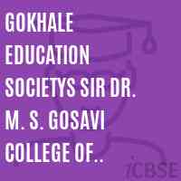 Gokhale Education Societys Sir Dr. M. S. Gosavi College of Pharmaceutical Education & Research Logo