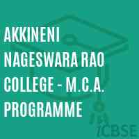 Akkineni Nageswara Rao College - M.C.A. Programme Logo
