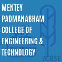 Mentey Padmanabham College of Engineering & Technology Logo