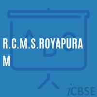 R.C.M.S.Royapuram Middle School Logo