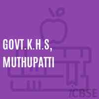 Govt.K.H.S, Muthupatti Secondary School Logo