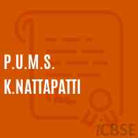 P.U.M.S. K.Nattapatti Middle School Logo