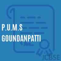 P.U.M.S Goundanpatti Middle School Logo