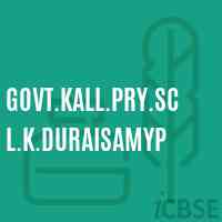 Govt.Kall.Pry.Scl.K.Duraisamyp Primary School Logo