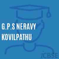 G.P.S Neravy Kovilpathu Primary School Logo